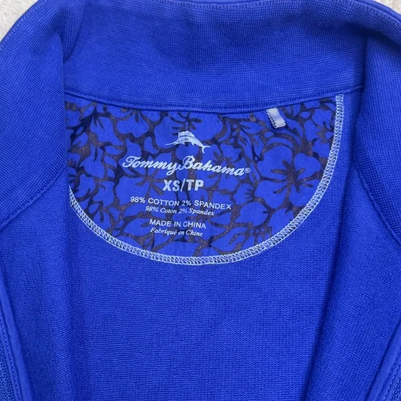 🔥Tommy Bahama Disney Zip Pullover Womens XS Tropical Minnie Mouse Emboidery - Picture 7 of 12